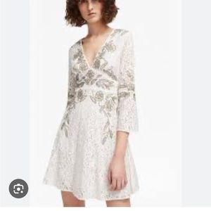 [French Connection] Lace beaded minidress